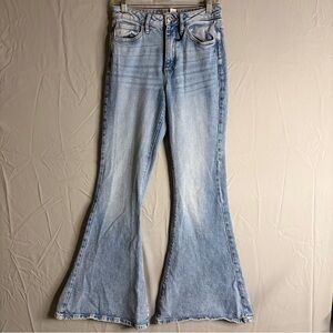 Forever 21 Light Blue Wide Leg Jeans